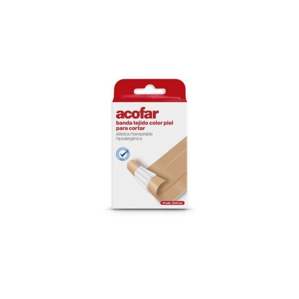 Acofar Apósito Adhesivo Banda Porosa 10x6cm 10uds