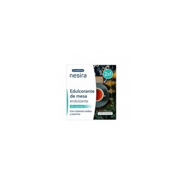 Acofarma Nesira Edulcorante Mesa 2 x 500 Comprimidos