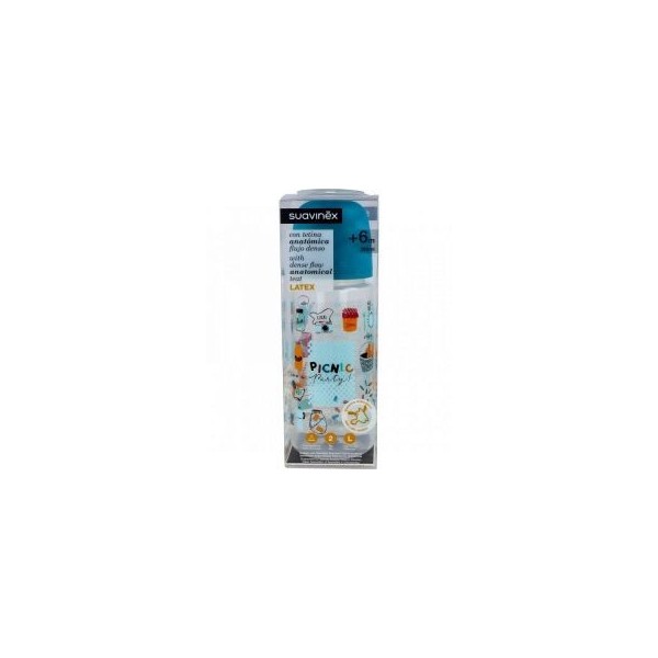 Suavinex Biberón Boca Ancha Tetina Anatómica Talla 2 360 ml