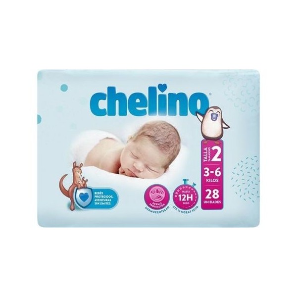 Chelino Love Pañal Talla 2 3-6 Kg 28uds