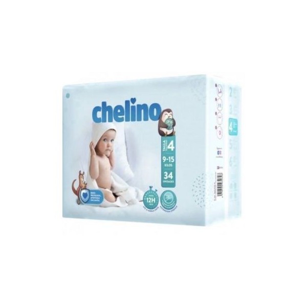 Chelino Love Pañal Talla 4 9-15 Kg 34uds