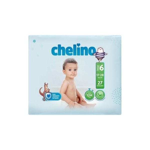 Chelino Love Pañal Talla 6 17-28 Kg 27uds