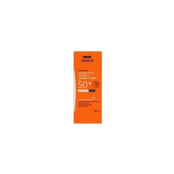 Acofarma Nesira Emulsión Facial Ultraligera con Color SPF50+ 50ml