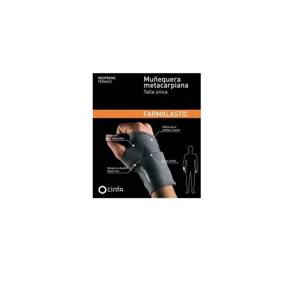 Farmalastic Muñequera Metacarpiano Neopreno Talla U
